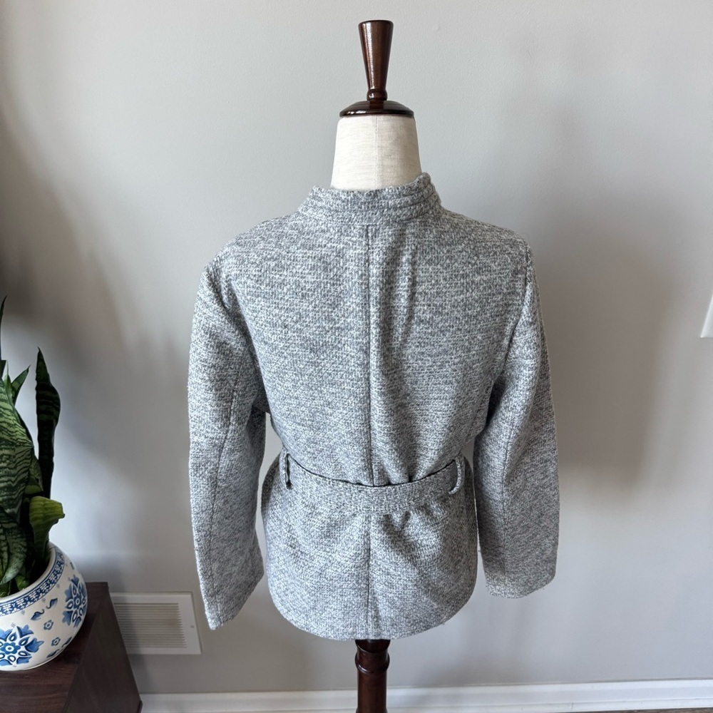 Banana Republic Gray Belted Blazer Jacket - Picture 4 of 11